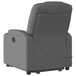 vidaXL Fauteuil de massage inclinable Gris foncé Tissu