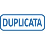 Tampon X-print 4912 Formule Commerciale Texte + Picto 'DUPLICATA' Bleu TRODAT