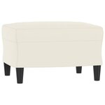 vidaXL Ensemble de canapés 3 Pièces crème velours