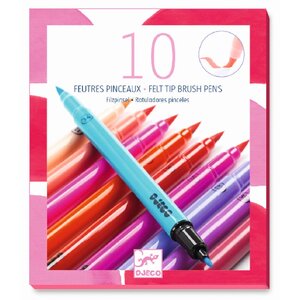 Djeco DJ08802 - Feutres pinceaux fille