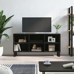 vidaXL Meuble TV noir 103 5x30x50 cm bois d'ingénierie