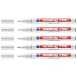 Marqueur Peinture 780 Blanc Pointe Fine 0 8 mm x 5 EDDING