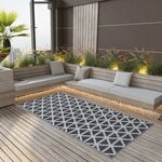 vidaXL Tapis d'extérieur Noir 80x150 cm PP