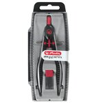 Compas à réglage rapide my.pen, noir/rouge (11122322) HERLITZ