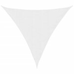 vidaXL Voile de parasol tissu oxford triangulaire 3 6x3 6x3 6 m blanc