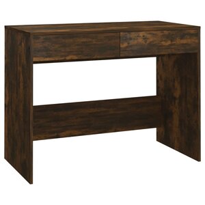 vidaXL Bureau Chêne fumé 101x50x76 5 cm Aggloméré