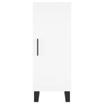 vidaXL Buffet haut Blanc 34 5x34x180 cm Bois d'ingénierie