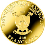 Pièce de monnaie en Argent 500 Francs g 17.50 Millésime 2022 MADONNA AND CHILD WITH TWO ANGELS