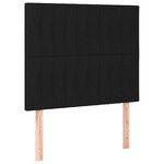 vidaXL Cadre de lit avec tête de lit Noir 80x200 cm Tissu