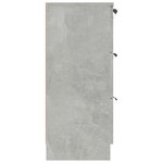 vidaXL Buffet Gris béton 60x30x70 cm Bois d'ingénierie