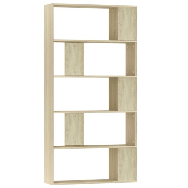 vidaXL Bibliothèque/Séparateur de pièce Chêne sonoma Bois d’ingénierie