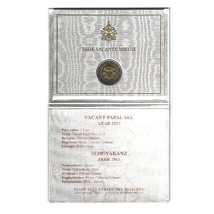 2 euros commémorative Vatican 2013 - Siège Vacant en coffret BU.