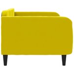 vidaXL Lit de repos jaune 100x200 cm velours