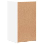 vidaXL Tables de chevet 2 Pièces blanc 35x34x65 cm bois d'ingénierie