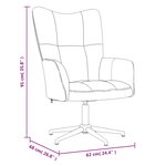 vidaXL Chaise de relaxation Gris foncé Velours