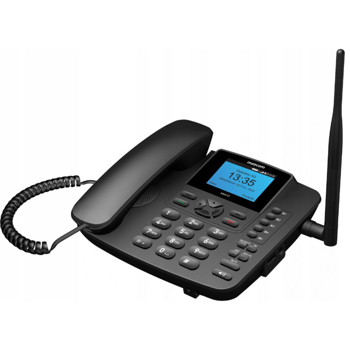 Maxcom Téléphone Fixe sans Fil avec Carte Sim M35D, Noir : Maxcom:  : High-Tech