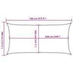 vidaXL Voile d'ombrage 160 g/m² Beige 4x7 m PEHD