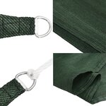 vidaXL Voile d'ombrage 160 g/m² Vert foncé 2 5x5 m PEHD