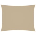 vidaXL Voile de parasol tissu oxford rectangulaire 3 5x5 m beige