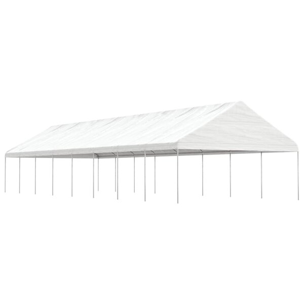 vidaXL Belvédère avec toit blanc 17 84x5 88x3 75 m polyéthylène