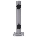 vidaXL Base de parasol pour mât Ø32/34/38 mm argenté acier