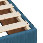 vidaXL Cadre de lit bleu 180x200 cm velours