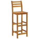 vidaXL Ensemble de bar de jardin 5 Pièces Bois d'acacia solide