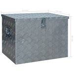 vidaXL Boîte en aluminium 610x430x455 mm Argenté