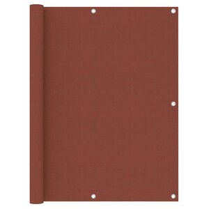 vidaXL Écran de balcon Terre cuite 120x500 cm Tissu Oxford