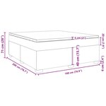 vidaXL Sommier à lattes de lit et matelas Gris clair 180x200cm Velours