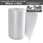 Lot de 6 rouleaux de film bulle d'air largeur 100 cm x longueur 50 mètres - gamme air'roll standard