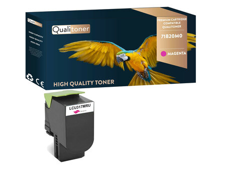 Qualitoner x1 toner 71b20m0 magenta compatible pour lexmark