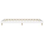 vidaXL Cadre de lit blanc 90x200 cm bois d'ingénierie