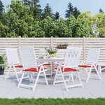 vidaXL Coussins de chaise jardin lot de 6 rouge 40x40x4cm tissu oxford