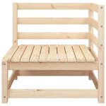 vidaXL Canapé d'angle de jardin bois de pin massif