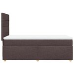 vidaXL Sommier à lattes de lit avec matelas Marron foncé 100x200 cm