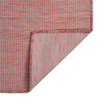 vidaXL Tapis à tissage plat d'extérieur 120x170 cm Rouge