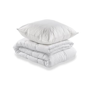 Matelas 90 x 190 x 14 cm + Sommier + Couette + 1 oreiller 60 x 60 cm