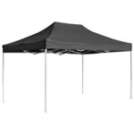 vidaXL Tente de réception pliable Aluminium 4 5x3 m Anthracite