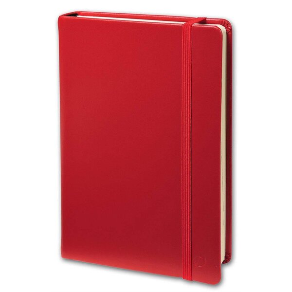 Carnet de note emboité 10x15cm 224 pages petits carreaux rouge QUOVADIS