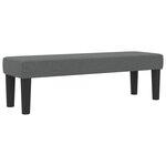 vidaXL Lit Box Spring avec matelas & banc gris foncé 120x190 cm tissu