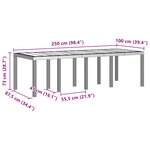 vidaXL Ensemble de Salle à Manger de Jardin 11 pièces Gris Poly Rattan