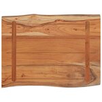 vidaXL Dessus de table 80x60x2 5 cm rectangulaire bois massif acacia
