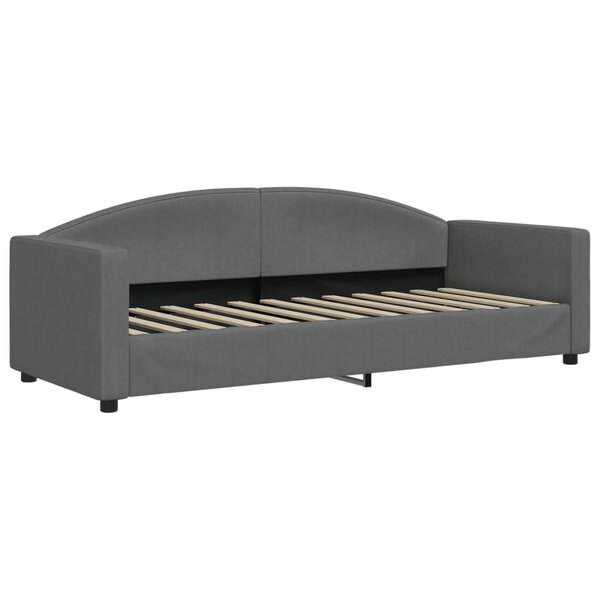 vidaXL Lit de repos gris foncé 80x200 cm tissu