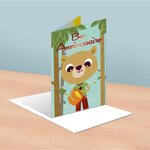 Carte bon anniversaire ourson - draeger paris