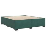 vidaXL Cadre de lit sans matelas vert foncé 200x200 cm velours