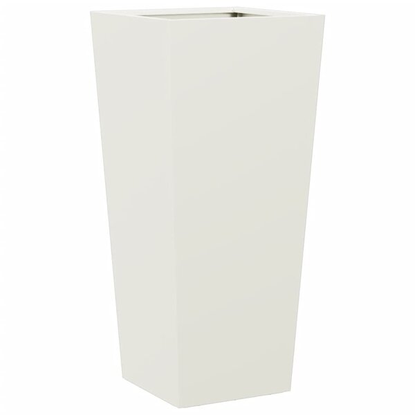 vidaXL Jardinière blanc 35x35x75 cm acier