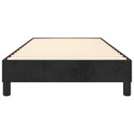 vidaXL Cadre de lit Noir 90x190 cm Velours
