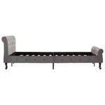 vidaXL Cadre de lit Gris Velours 140x200 cm