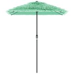 vidaXL Parasol de jardin avec mât en acier vert 300x200x250 cm
